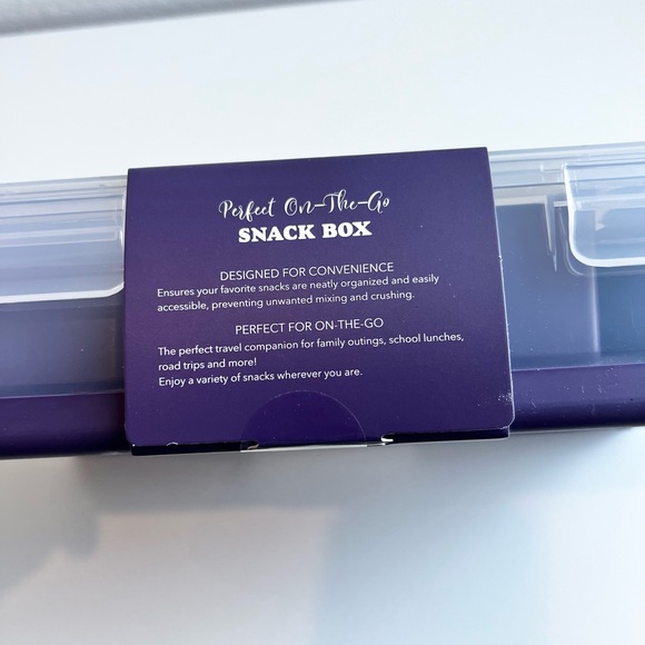 NEW Halloween EEK Snackle Box On the Go Purple Bento - Picture 4 of 6